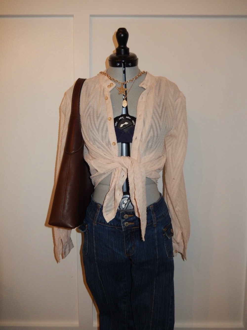 Textured Cream Women's Free People Top